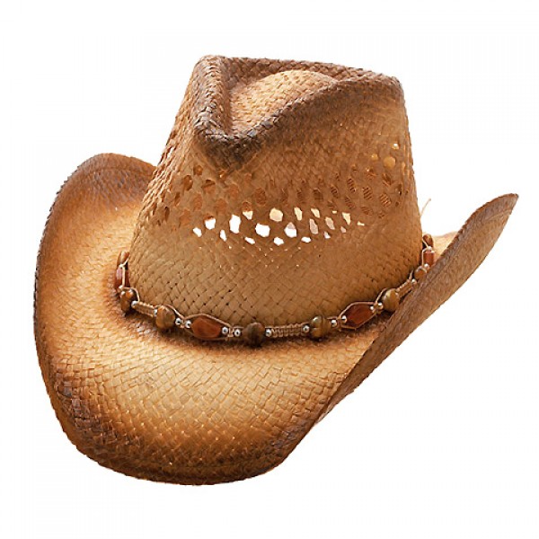 Straw Cowboy Hats: Toyo Straw w/ Elastic Sweatband - Natural - HT-8177NT